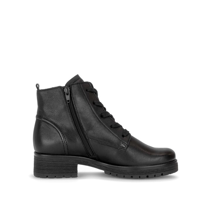 Schnürstiefelette schwarz #1