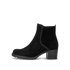 Sportliche Stiefelette schwarz