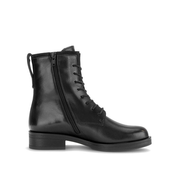 Schnürstiefelette schwarz #1