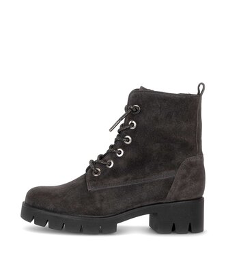 Schnürstiefelette grau