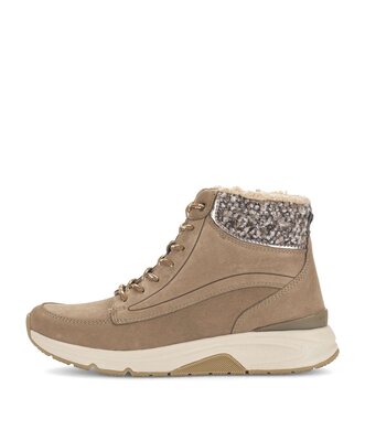 Schnürstiefelette braun
