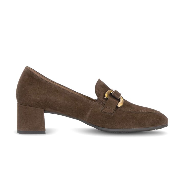 Pumps med hög framdel brun #1