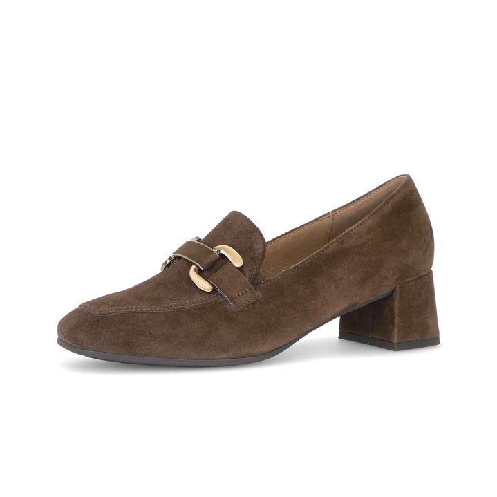 Pumps med hög framdel brun #2