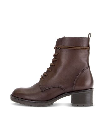 Schnürstiefelette braun