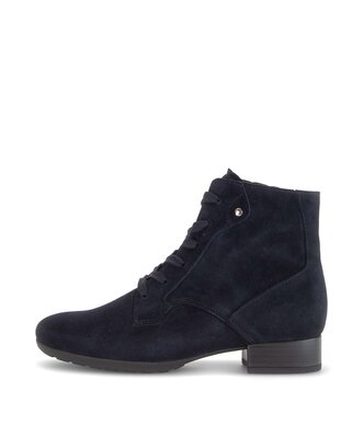 Schnürstiefelette blau