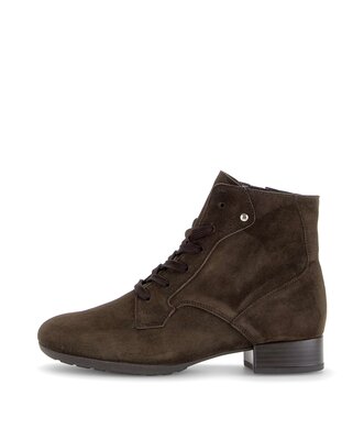 Schnürstiefelette braun