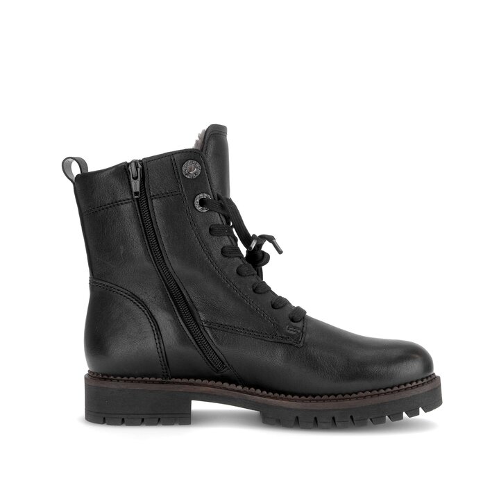 Schnürstiefelette schwarz #1