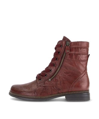 Schnürstiefelette rot