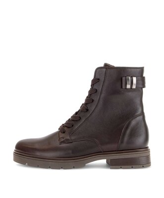 Schnürstiefelette braun