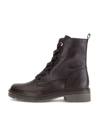 Schnürstiefelette braun