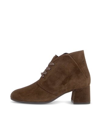Schnürstiefelette braun
