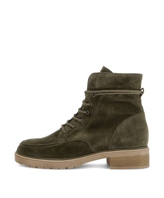 Schnürstiefelette grün