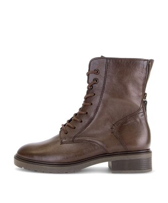Schnürstiefelette braun