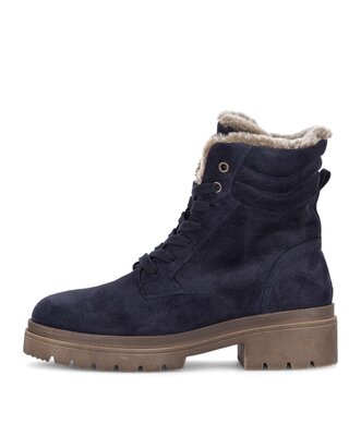 Schnürstiefelette blau