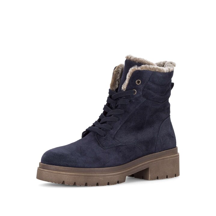 Schnürstiefelette blau #2
