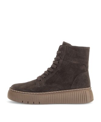 Schnürstiefelette braun