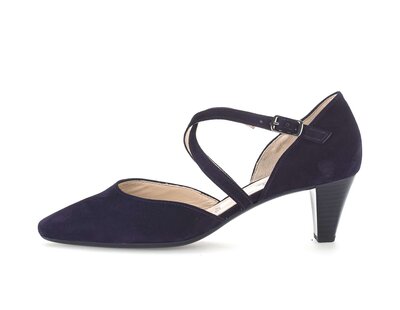 Spangenpumps blau