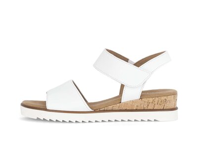 Keilsandalette weiß