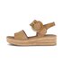 Plateau Sandale braun