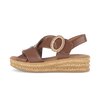 Plateau Sandale braun