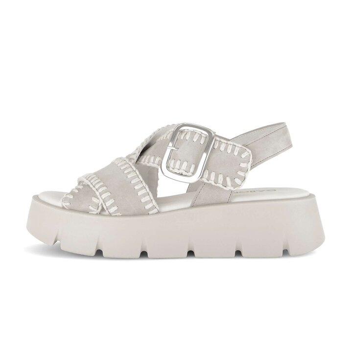 Sandalo con plateau beige #0