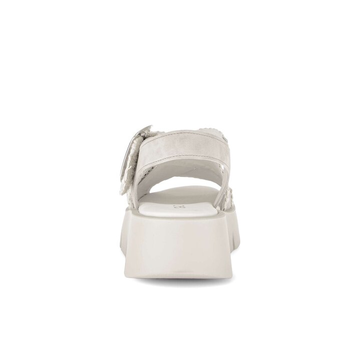 Sandalo con plateau beige #3
