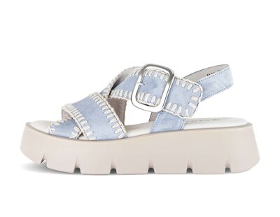 Plateau Sandale blau