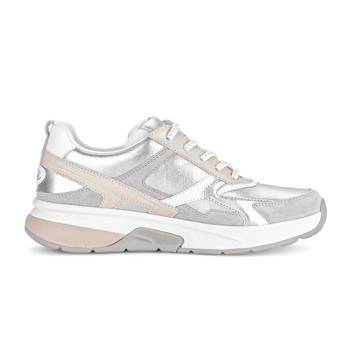 Lage sneaker zilver #1