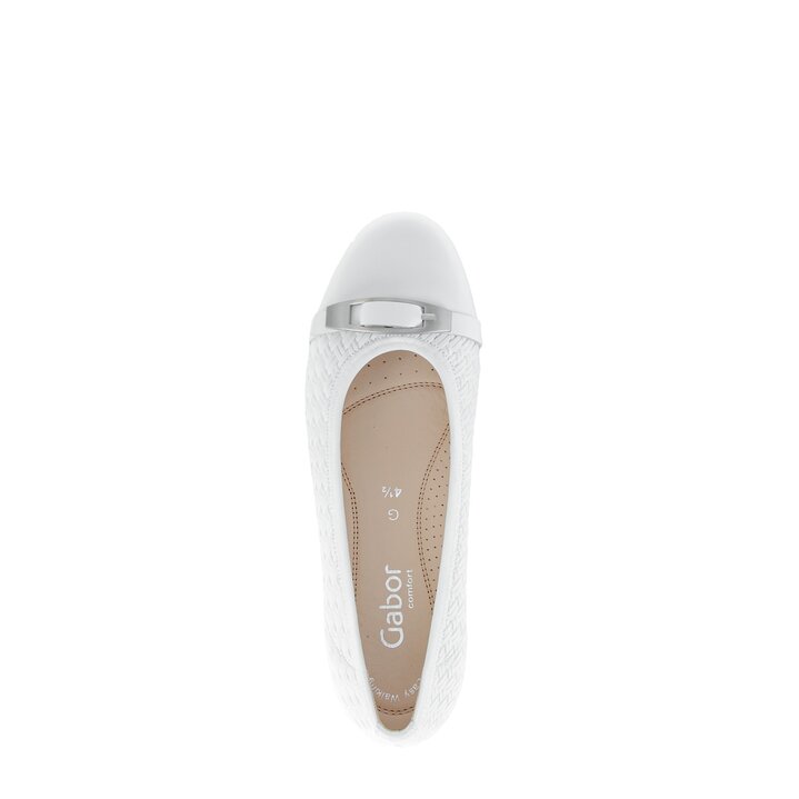 Ballerines élégantes blanc #5