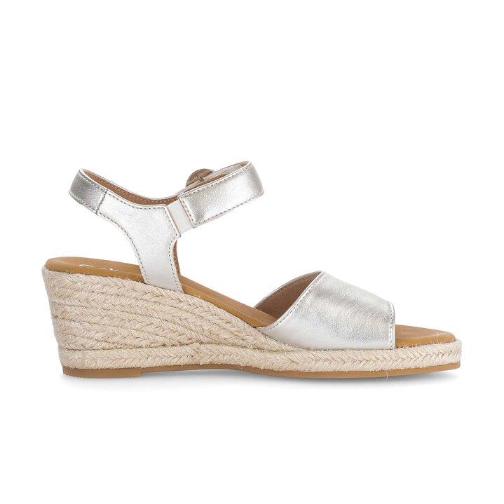 Keilsandalette silber #1
