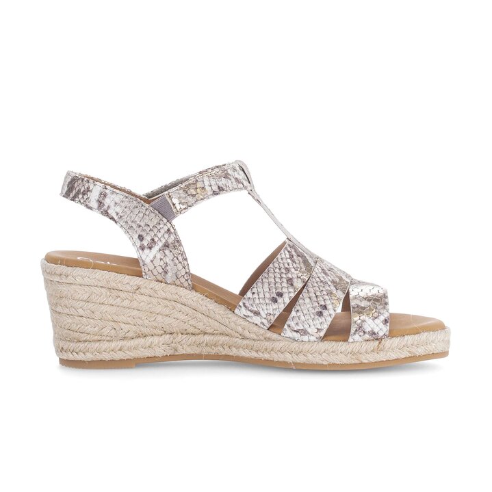 Keilsandalette beige #1