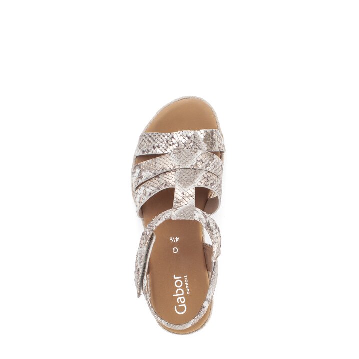 Keilsandalette beige #5