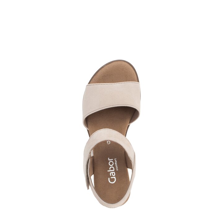Keilsandalette beige #5