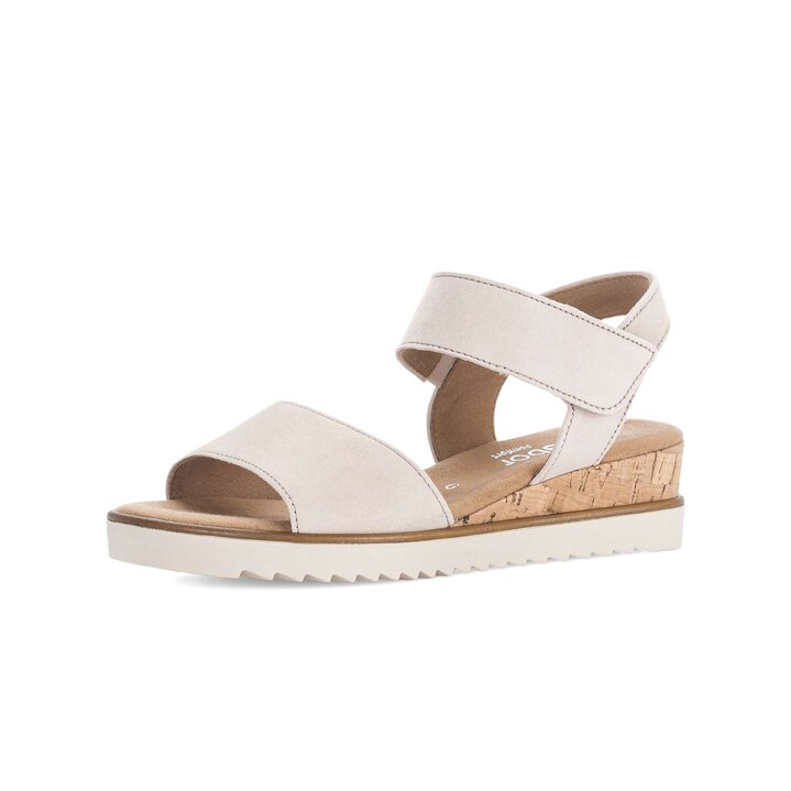 Keilsandalette beige #2