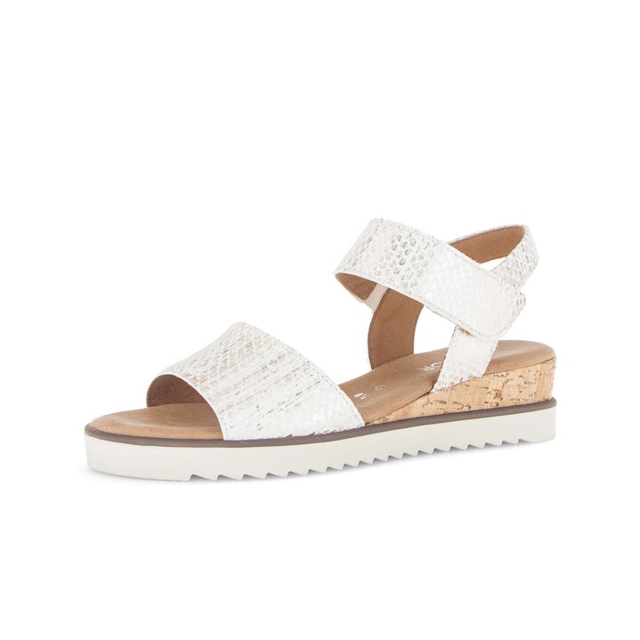 Keilsandalette silber #2