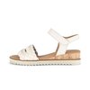 Keilsandalette creme