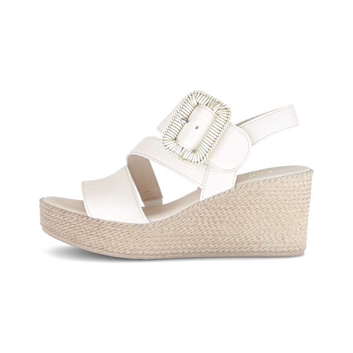 Keilsandalette creme #0