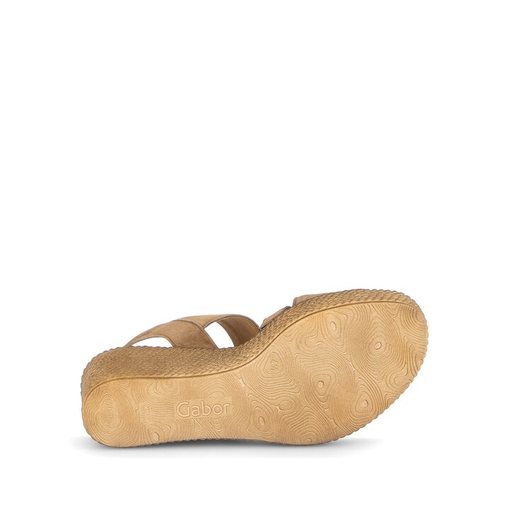 Sandaleno met sleehak bruin #4