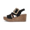 Keilsandalette schwarz