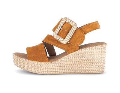 Keilsandalette orange