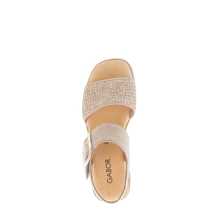 Riemchensandale beige #5