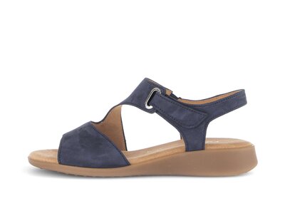 Riemchensandale blau