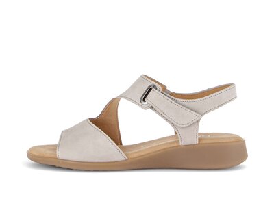 Riemchensandale beige