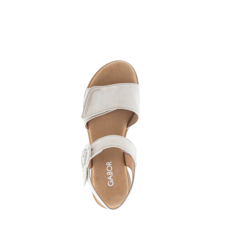 Sandalo con cinturino beige #5