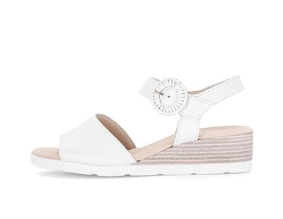 Keilsandalette weiß