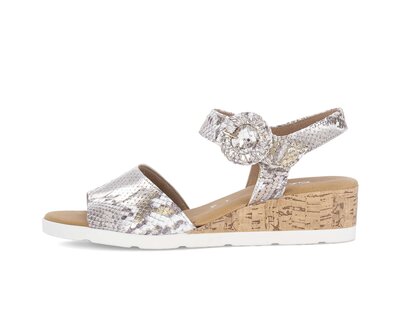 Keilsandalette grün