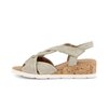 Keilsandalette grün
