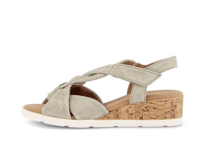 Keilsandalette grün