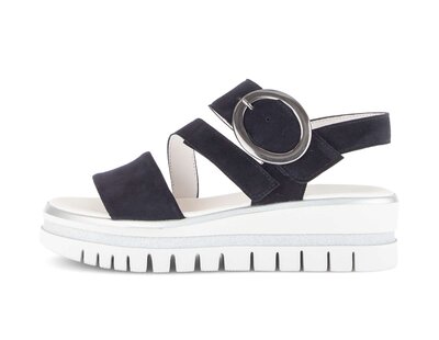 Plateau Sandale blau