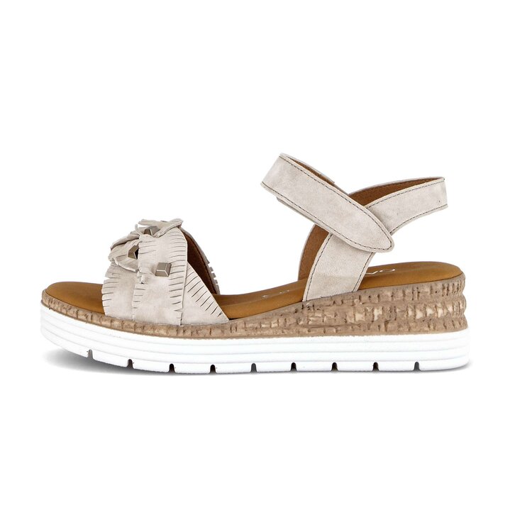 Sandalo con plateau beige #0
